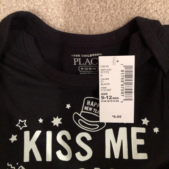 New Years onesie. Size 9-12 months. NWT! - Picture 2 of 2